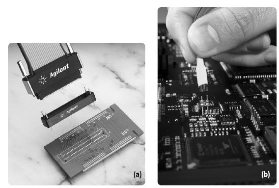 圖1. 這些照片對&ldquo;設(shè)計中包括連接&rdquo;的探頭和&ldquo;事后連接&rdquo;的探頭進(jìn)行比較。