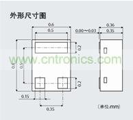 實現(xiàn)世界最小尺寸,大幅減少安裝面積