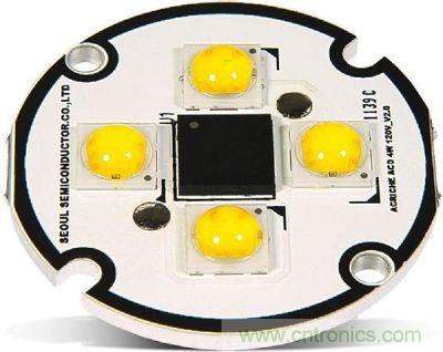 Acrich2　ACLED在LED數(shù)量增加、亮度表現(xiàn)提升，可直接AC電源驅(qū)動(dòng)，簡(jiǎn)省驅(qū)動(dòng)電路設(shè)計(jì)空間與成本