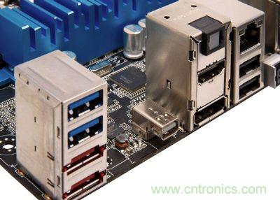 在高檔、新穎的主板，已經(jīng)開始搭載Thunderbolt高速傳輸接口