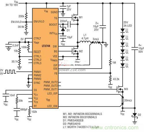 限制功率損耗？把同步降壓LED驅動器當成升壓轉換器行不行？
