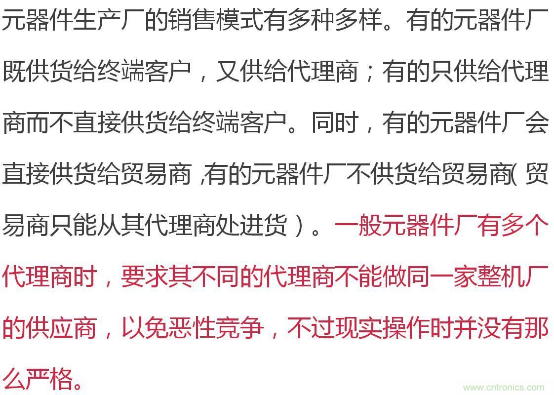 電子元器件供應鏈關(guān)系圖及其詳解