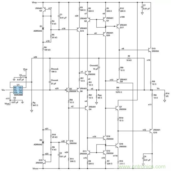 低壓變高壓，運算放大器自舉實現更優性能！
