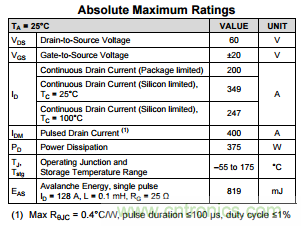 看懂MOSFET數據表,第3部分—連續電流額定值
