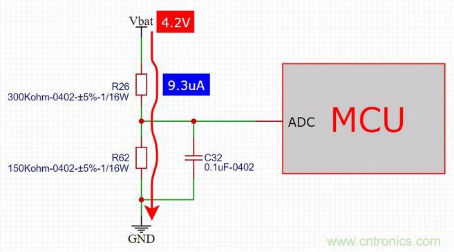 電池電壓偵測電路&ldquo;踩坑&rdquo;：分壓電阻的精度竟然是5%，不是1%