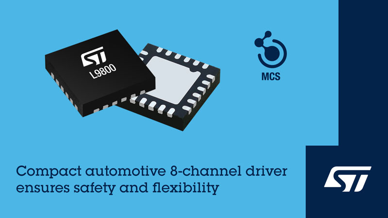 破局ECU空間焦慮！意法半導體8通道車規驅動器重塑車身控制ASIL-B安全邊界