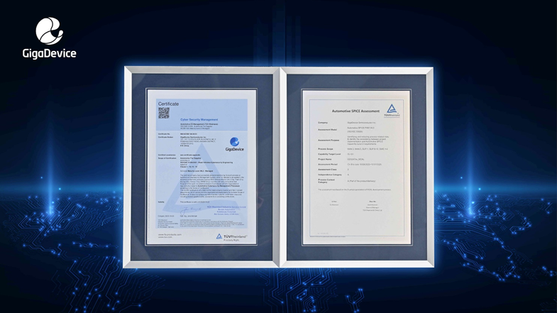 權(quán)威認(rèn)證+生態(tài)合作,兆易創(chuàng)新車規(guī)芯片獲ISO 21434與ASPICE CL2國(guó)際認(rèn)可 權(quán)威認(rèn)證+生態(tài)合作,兆易創(chuàng)新車規(guī)芯片獲ISO 21434與ASPICE CL2國(guó)際認(rèn)可