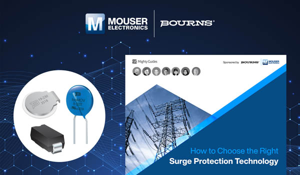 貿(mào)澤電子攜手Bourns推出全新電子書探討浪涌保護(hù)技術(shù)的設(shè)計挑戰(zhàn)