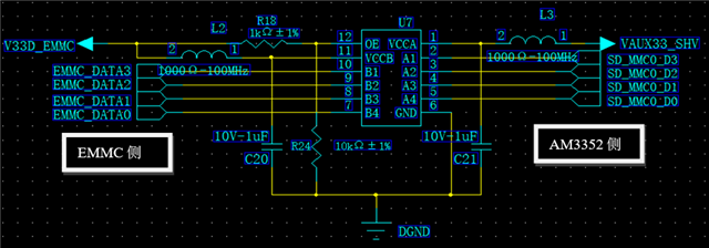 對于采用雙向自動(dòng)檢測IC TXB0104在電平轉(zhuǎn)換端口傳輸中組態(tài)的分析